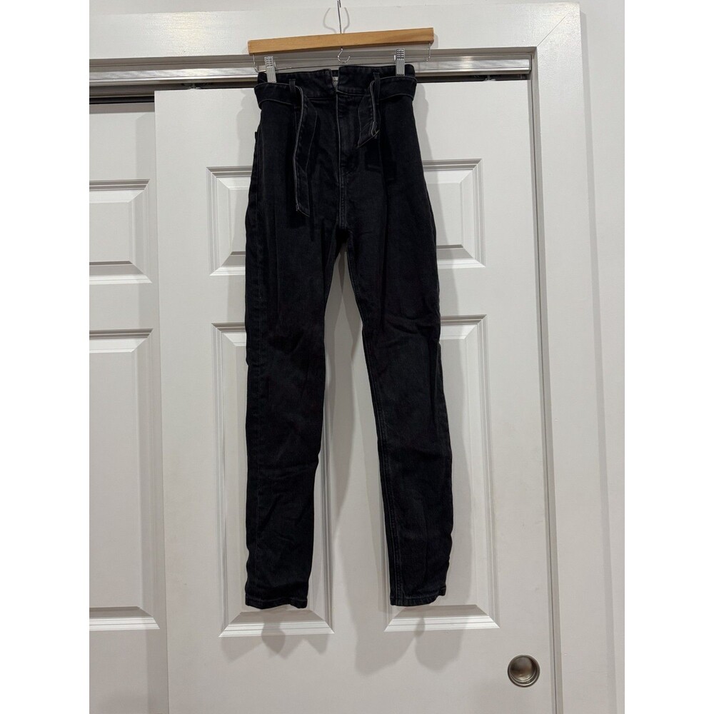 Reformation Jeans Womens 25 Black Denim Wash Erie Kayo High Rise Skinny Jeans